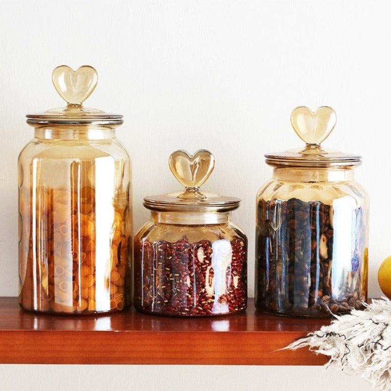 Farmhouse Airtight Glass Storage Container Jars