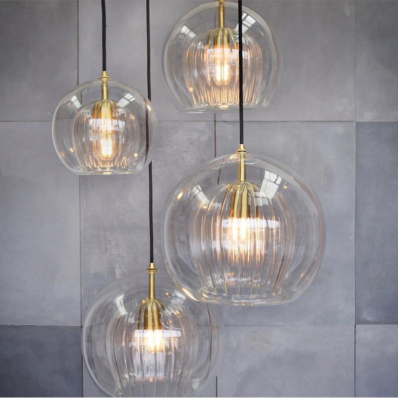 Double Glass LED Pendant Light, Transparent