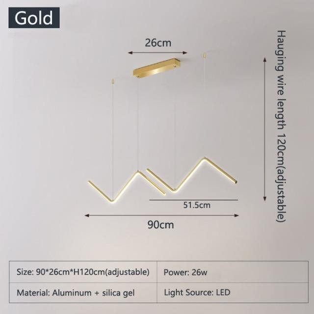 Lampade a sospensione a LED triangolari