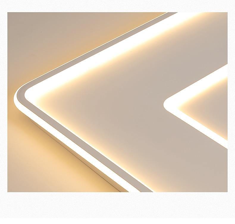 Lumière de plafond rectangulaire géométrique