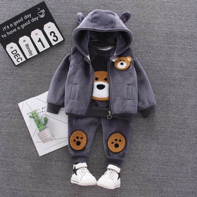 Teddybeer driedelige set