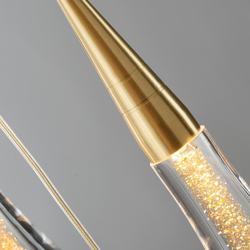 Waterdrop Fire Crystal Pendant Light