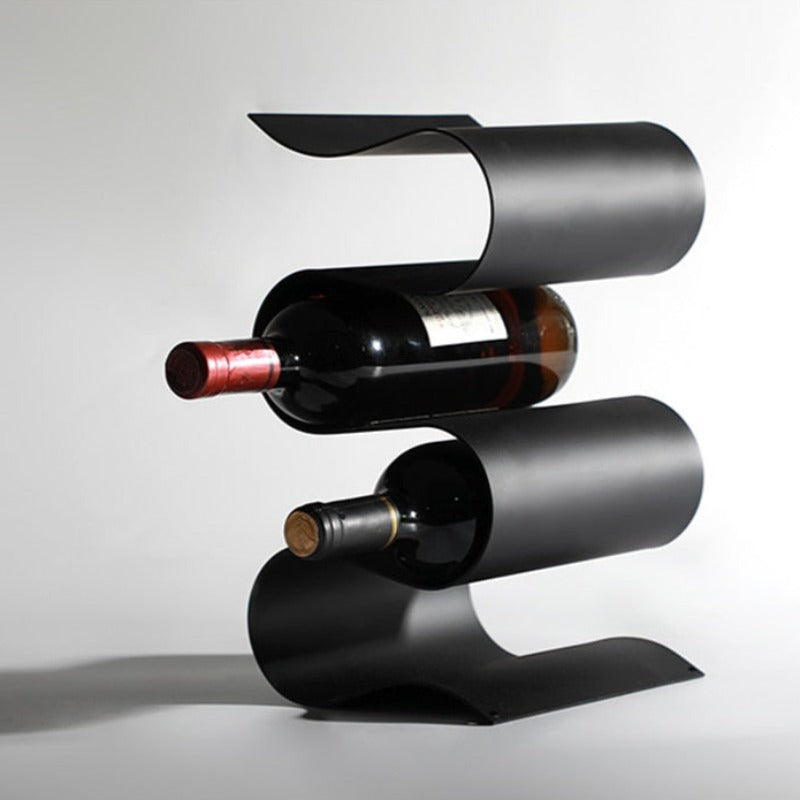 Creative Curves Metal Table Wine Rack & Bottle Holder