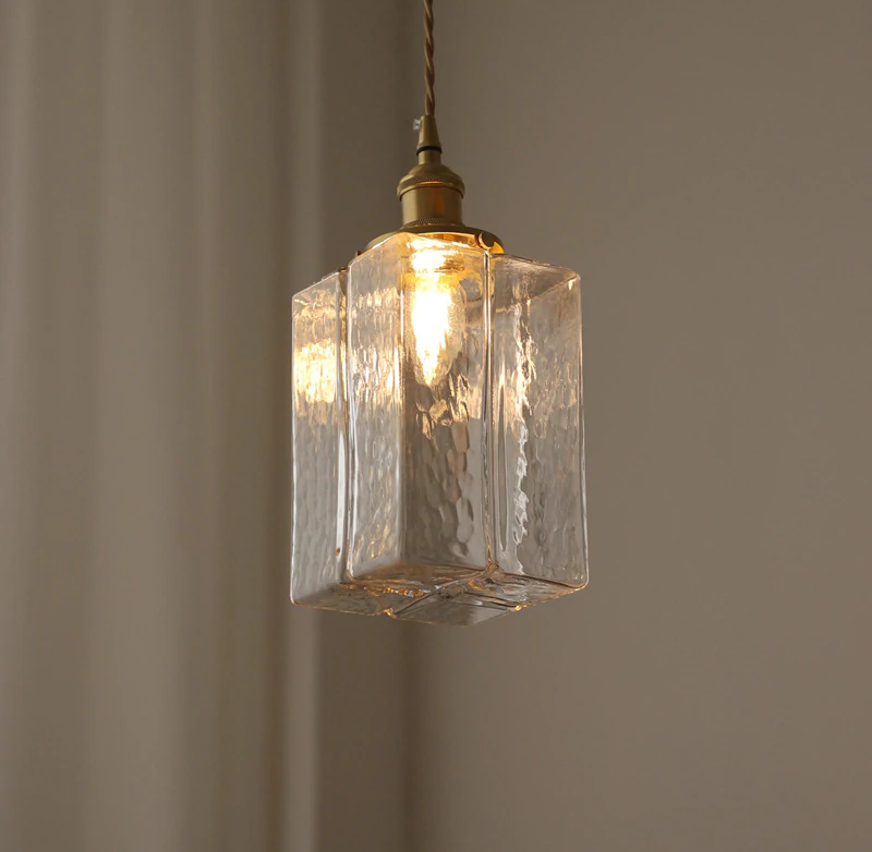 Jewel Glass & Brass Pendant Light