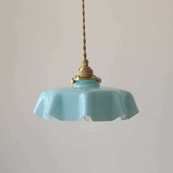 Draped Flower Retro Glass Ceiling & Pendant Light