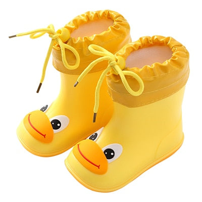 Bottes de pluie pour enfants sur le thème des animaux – imperméables, bien ajustées, doublures à lacets, plusieurs tailles