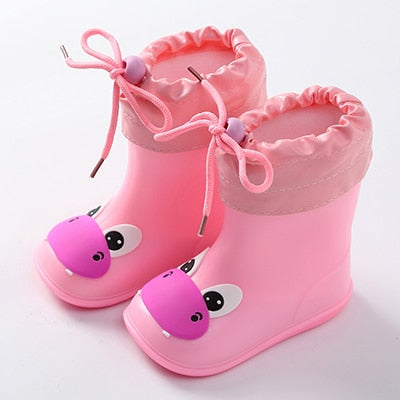 Bottes de pluie pour enfants sur le thème des animaux – imperméables, bien ajustées, doublures à lacets, plusieurs tailles