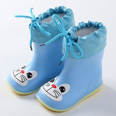 Bottes de pluie pour enfants sur le thème des animaux – imperméables, bien ajustées, doublures à lacets, plusieurs tailles