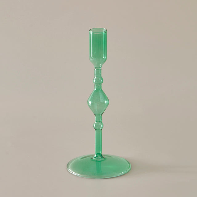 Harlow Tall Decorative Glass Taper Candlestick Holders