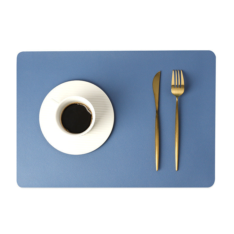 Modern Rectangle Waterproof PU Leather Placemats