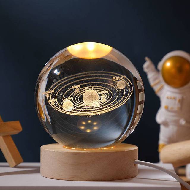 GLOBE DE CRISTAL LUMINEUX 3D