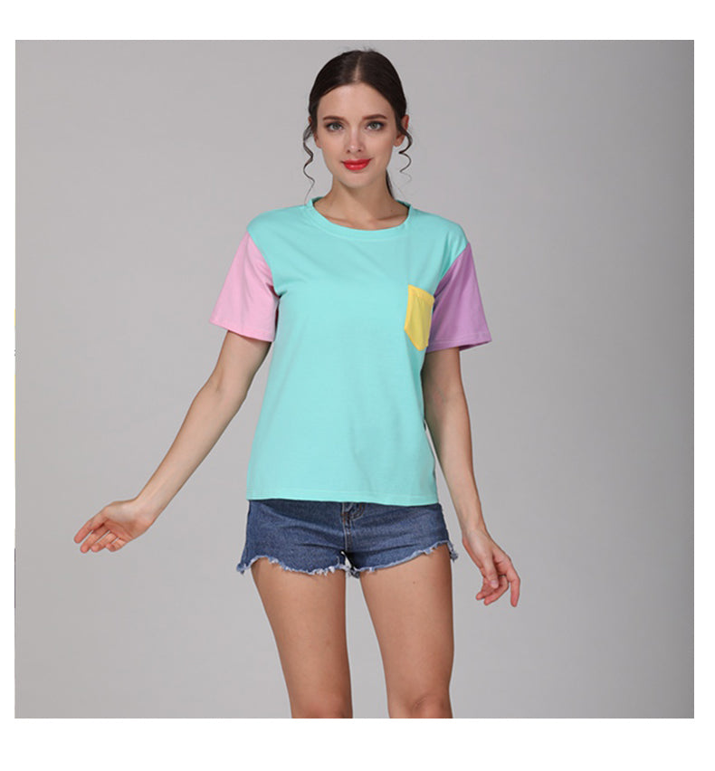 T-shirt patchwork pastel