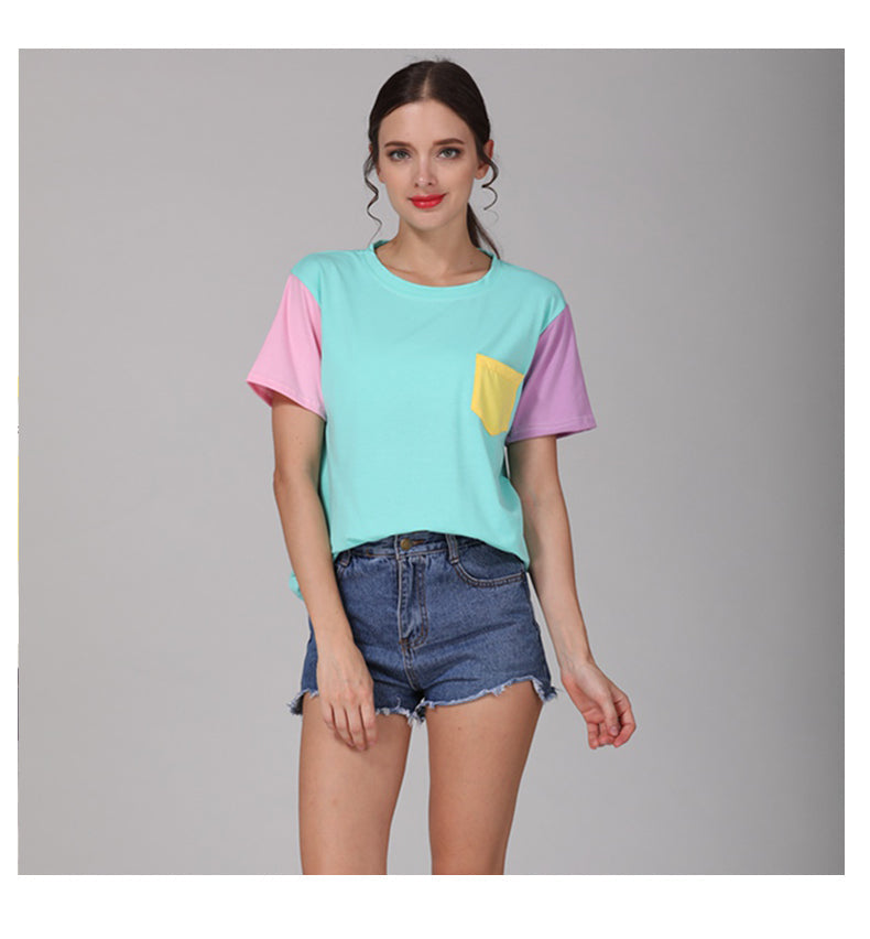 T-shirt patchwork pastel