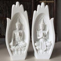 2Pcs Figurine Buddha