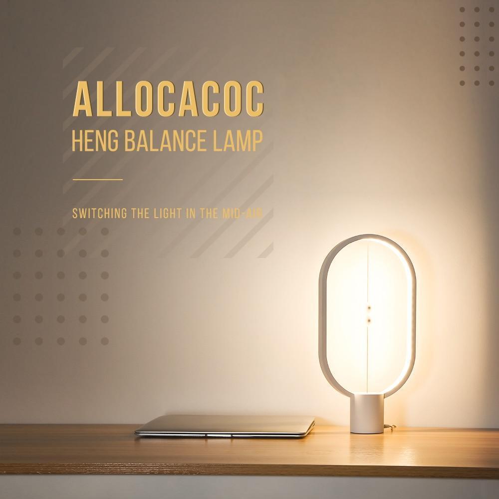 Lámpara de equilibrio Heng moderna, flotador magnético, luz LED para interiores