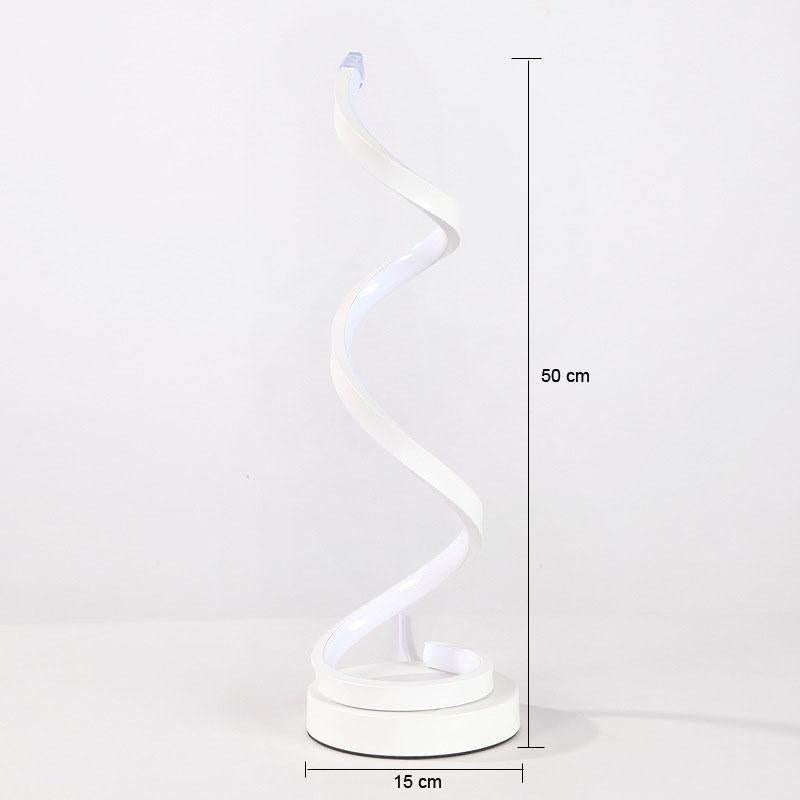 Modern 20W Spiral LED Table Lamp