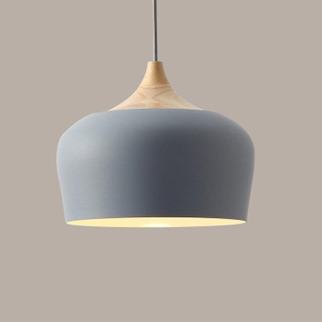 Soft Pastel Palette Pendant Lights in Metal & Wood