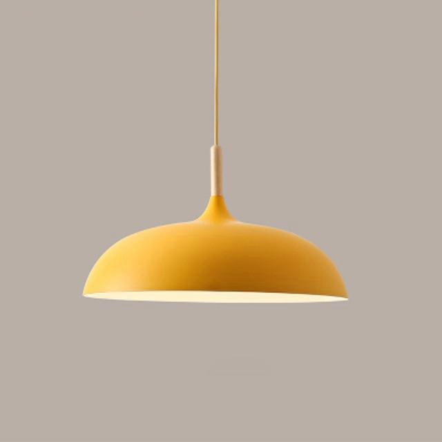 Soft Pastel Palette Pendant Lights in Metal & Wood - Final Sale