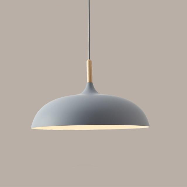 Soft Pastel Palette Pendant Lights in Metal & Wood