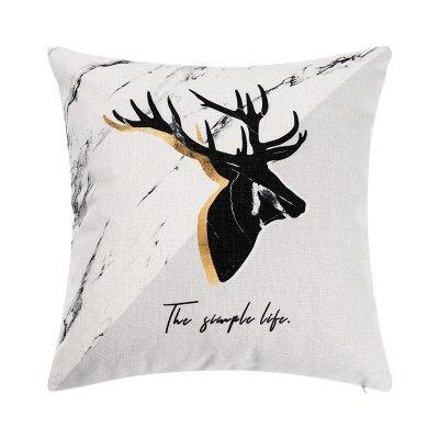 Black Gold Deer Pillowcases