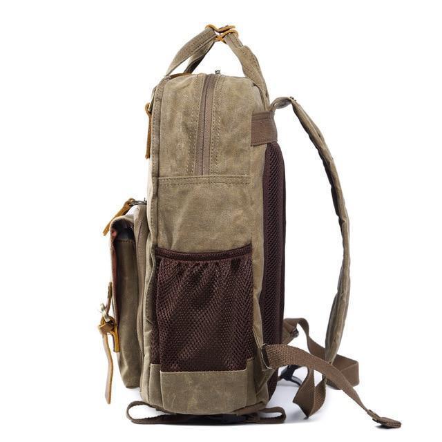 Waterproof Waxed Camera Backpack