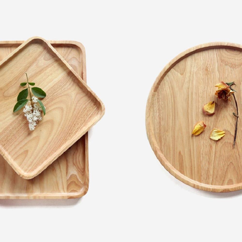 Bamboo Serving Tray Set