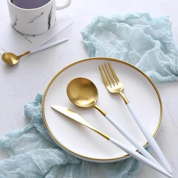 Modern Golden Flatware Sets