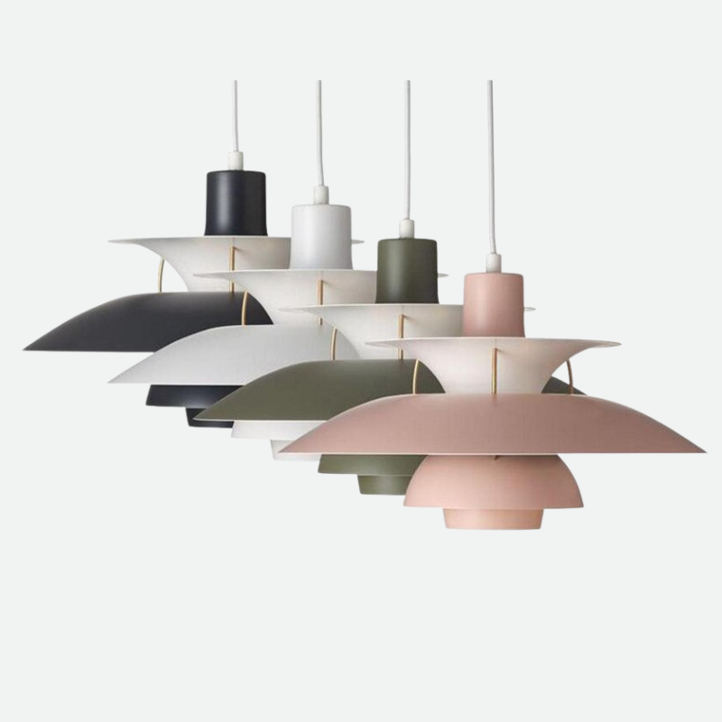 Colored Layered Pendant Light