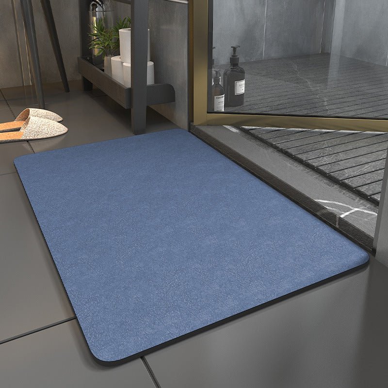 Tapis de bain à séchage rapide - Micro suède durable, antidérapant, séchage rapide