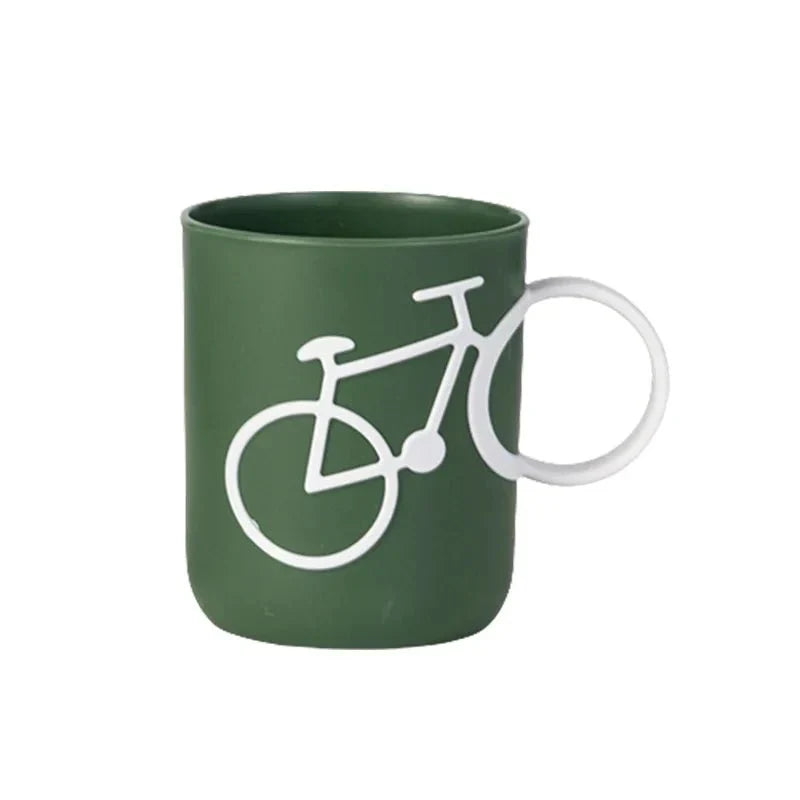 Tasse en plastique avec poignée de vélo originale