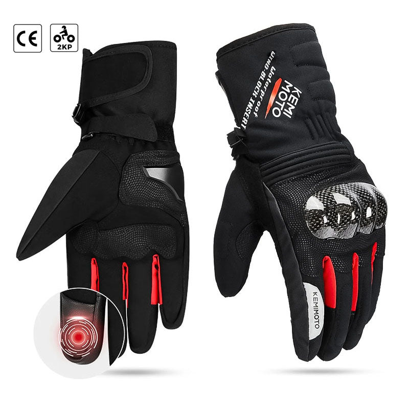 Gants de moto d'hiver imperméables | Approuvé CE et 2KP