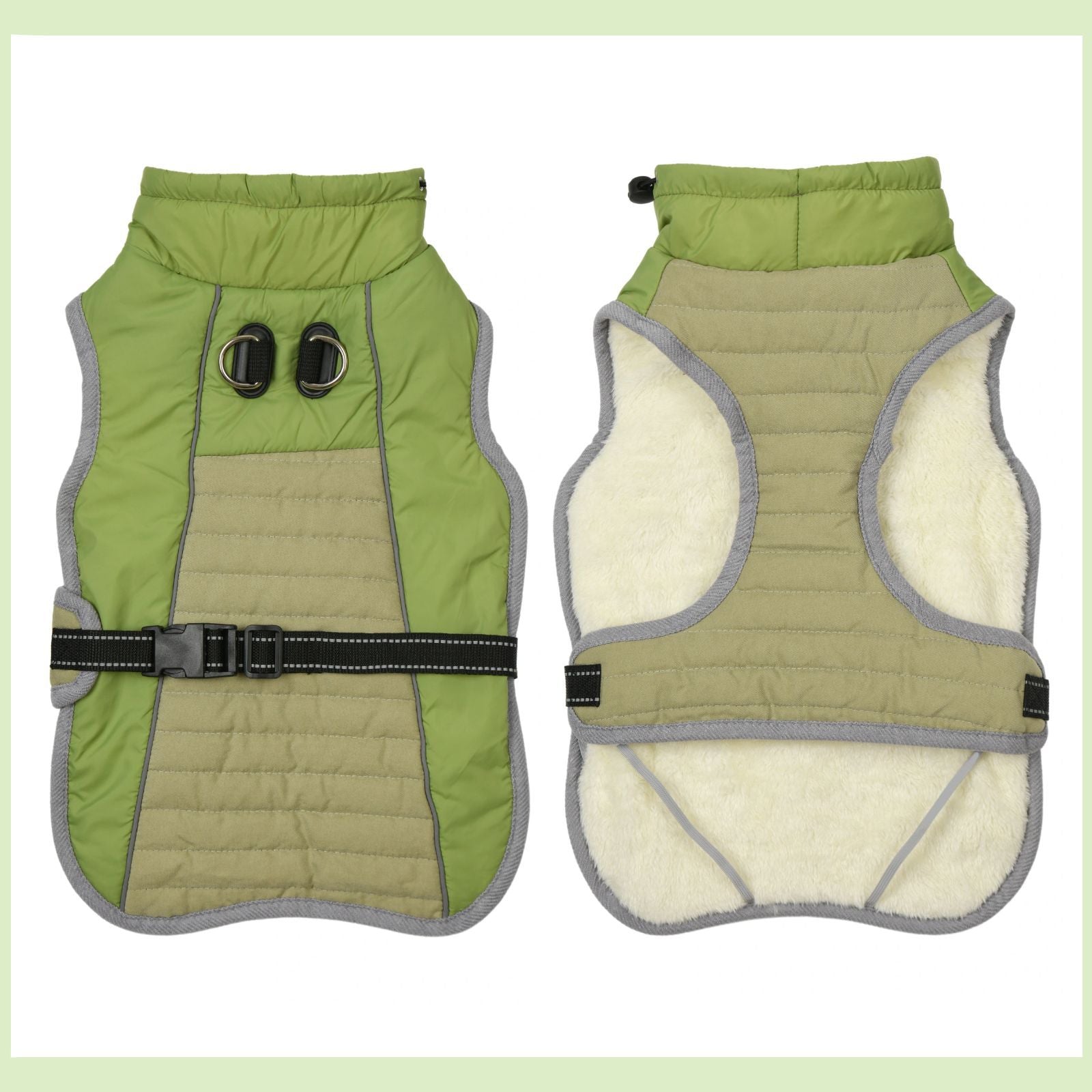 Gilet per animali ReflectShield con dettagli riflettenti