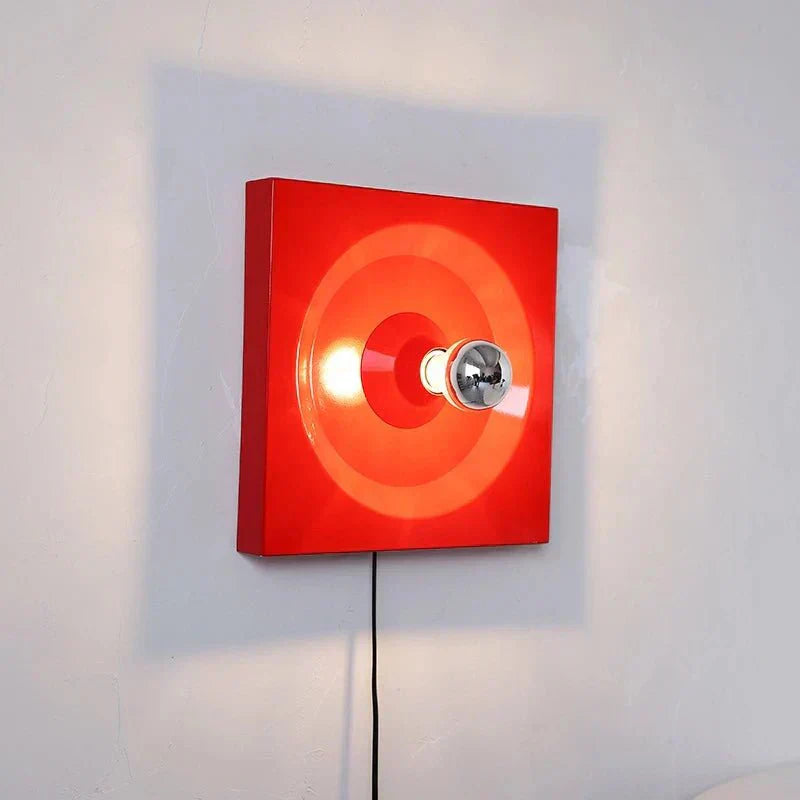 Lámpara de pared retro americana de la era espacial - Apliques de hierro con LED, interruptor táctil