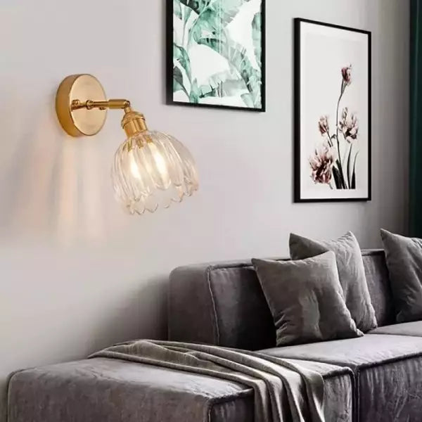 Retro – Wall lamp Glass Tulip button