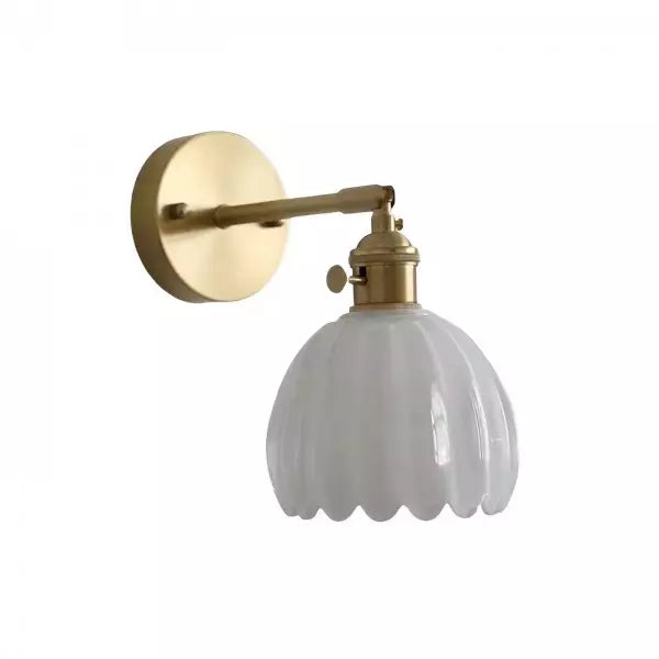 Retro – Wandlamp Glas Tulp knop