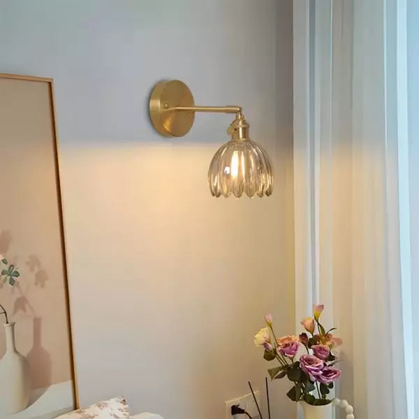 Retro – Wall lamp Glass Tulip button