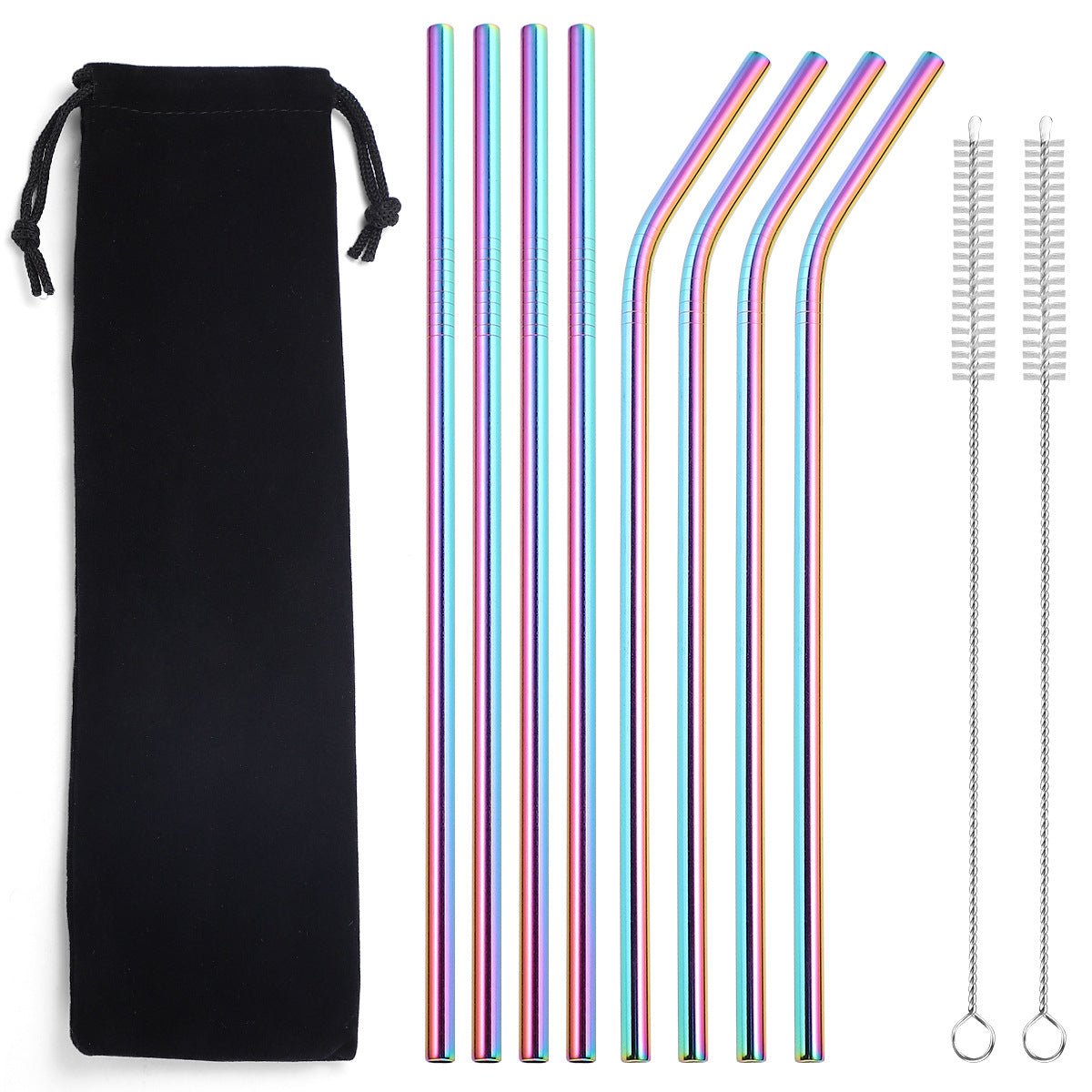 Reusable Metal Drinking Straws (8pc)