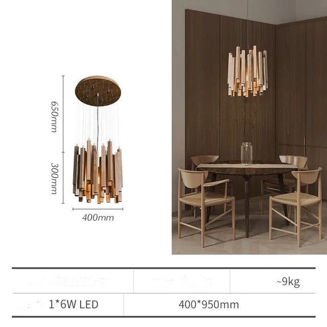 Blossom Wooden Ceiling Lamp