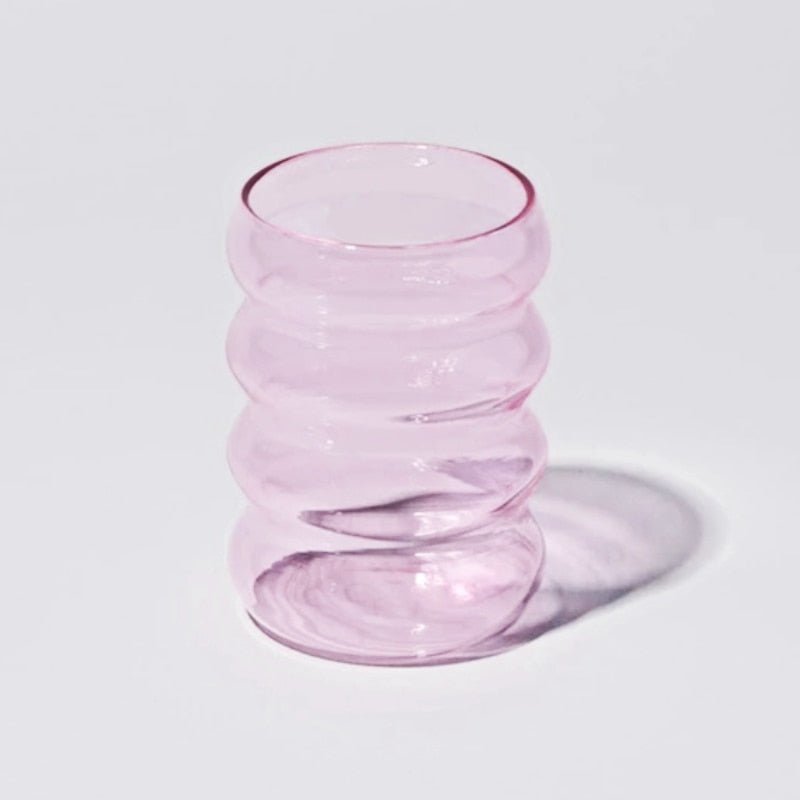 Ripple Glass Tumbler Cup