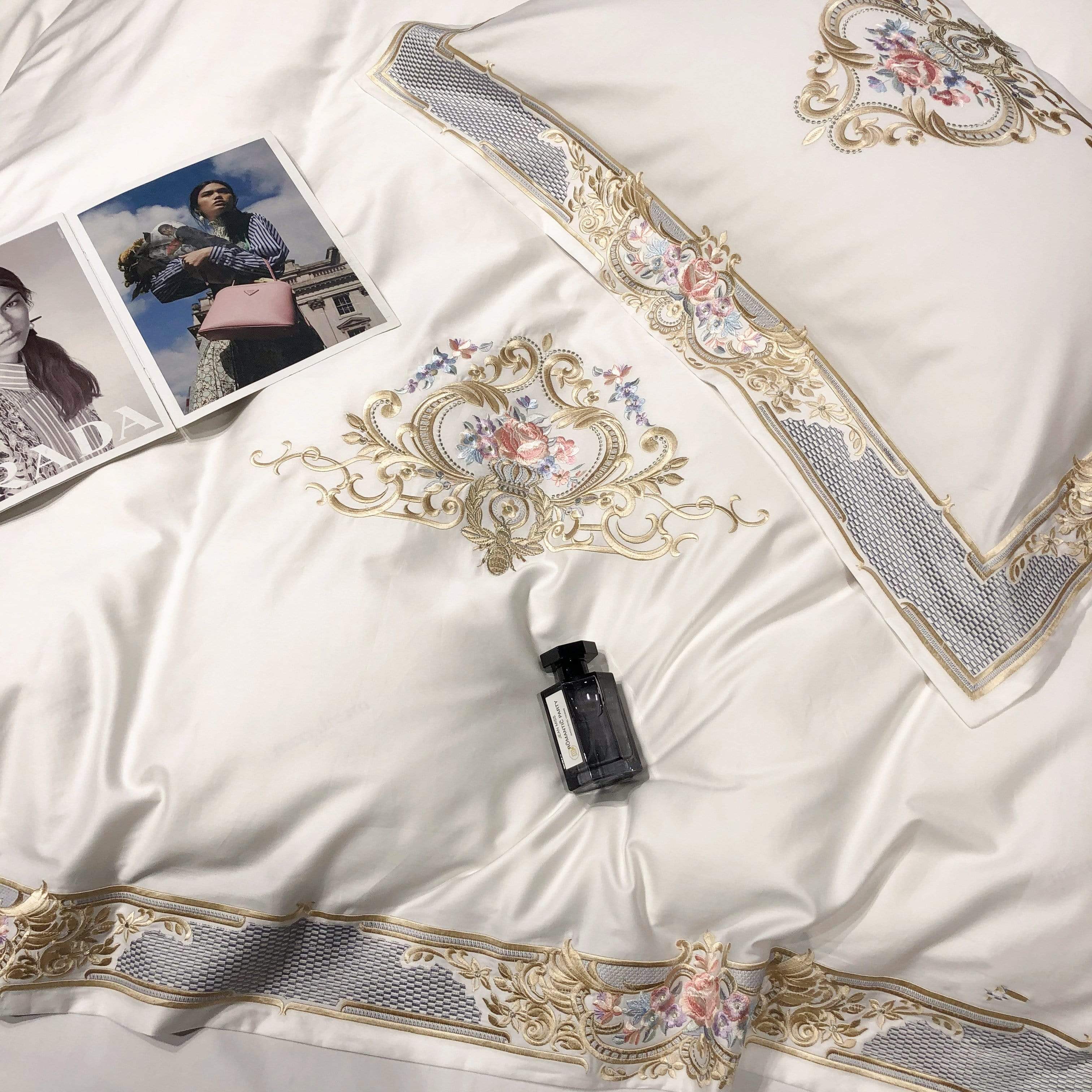 Royal Crown Duvet Cover Set (Egyptisk Bomull, 1000 TC)