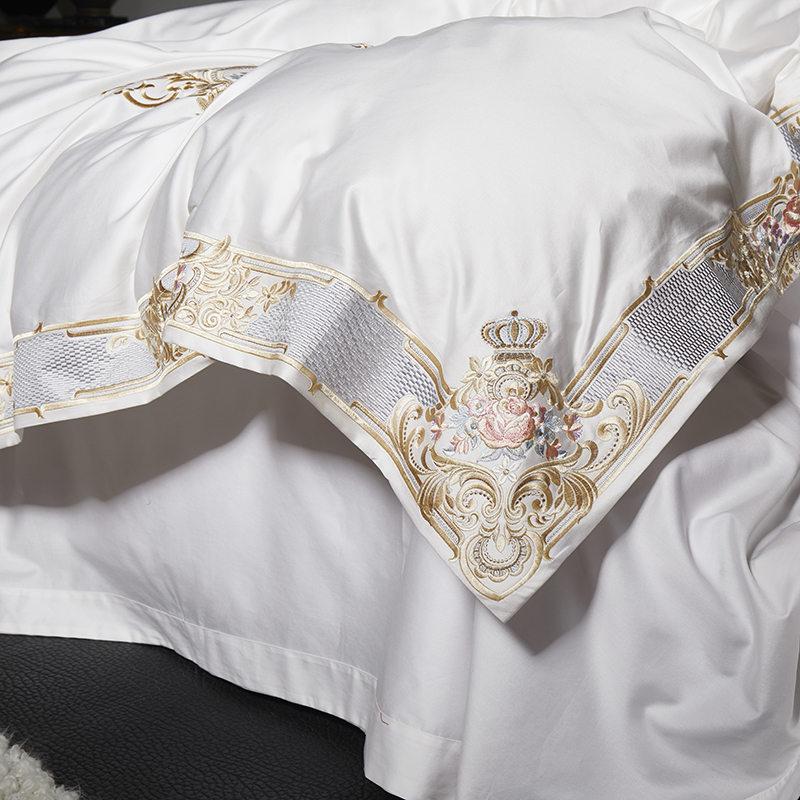 Royal Crown Duvet Cover Set (Egyptian Cotton, 1000 TC)