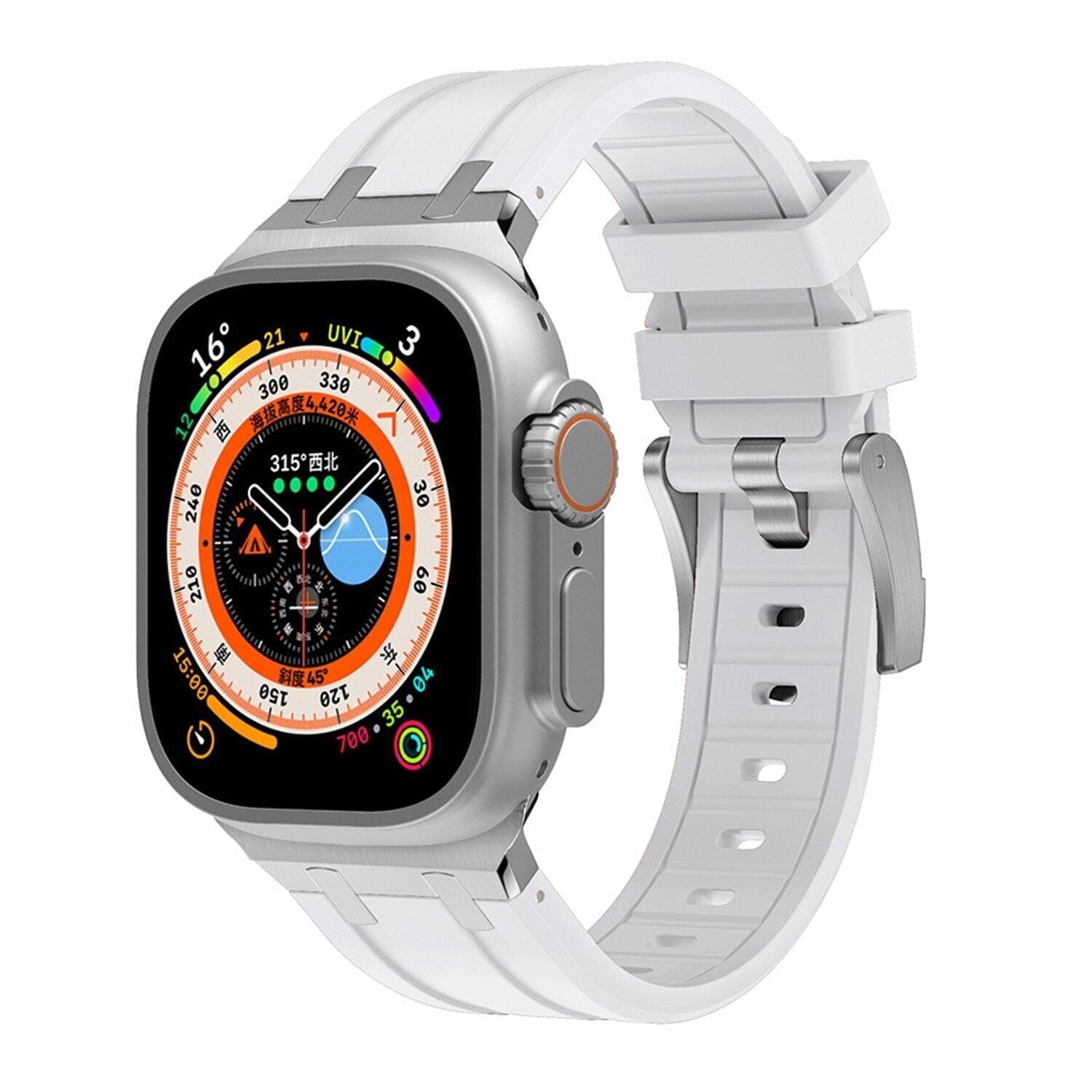 Correa de silicona AP Mod de lujo para Apple Watch