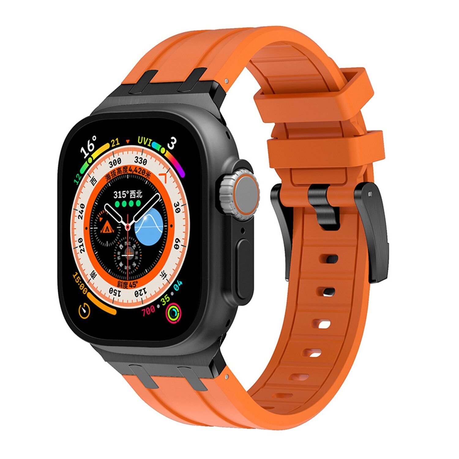 Correa de silicona AP Mod de lujo para Apple Watch