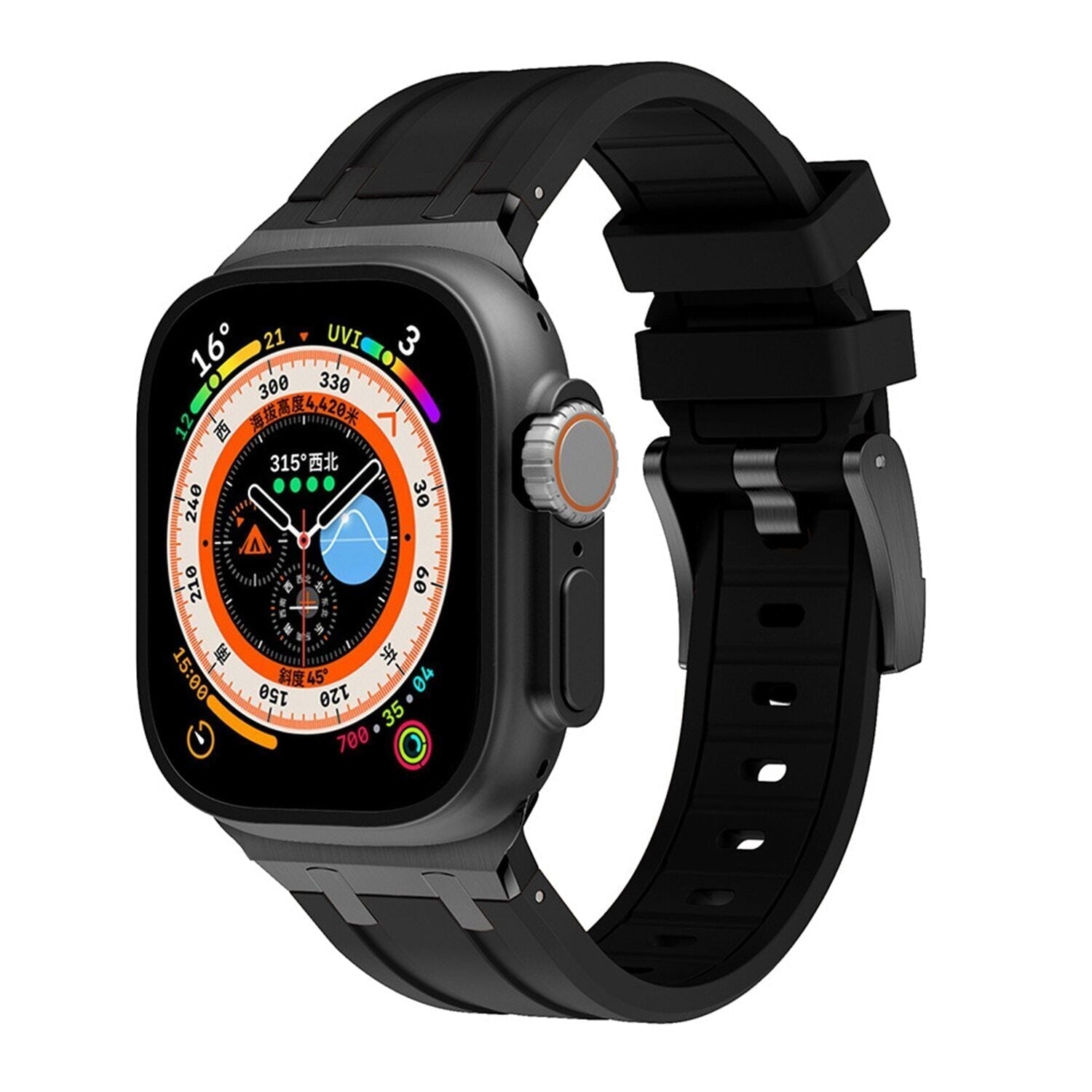 Correa de silicona AP Mod de lujo para Apple Watch