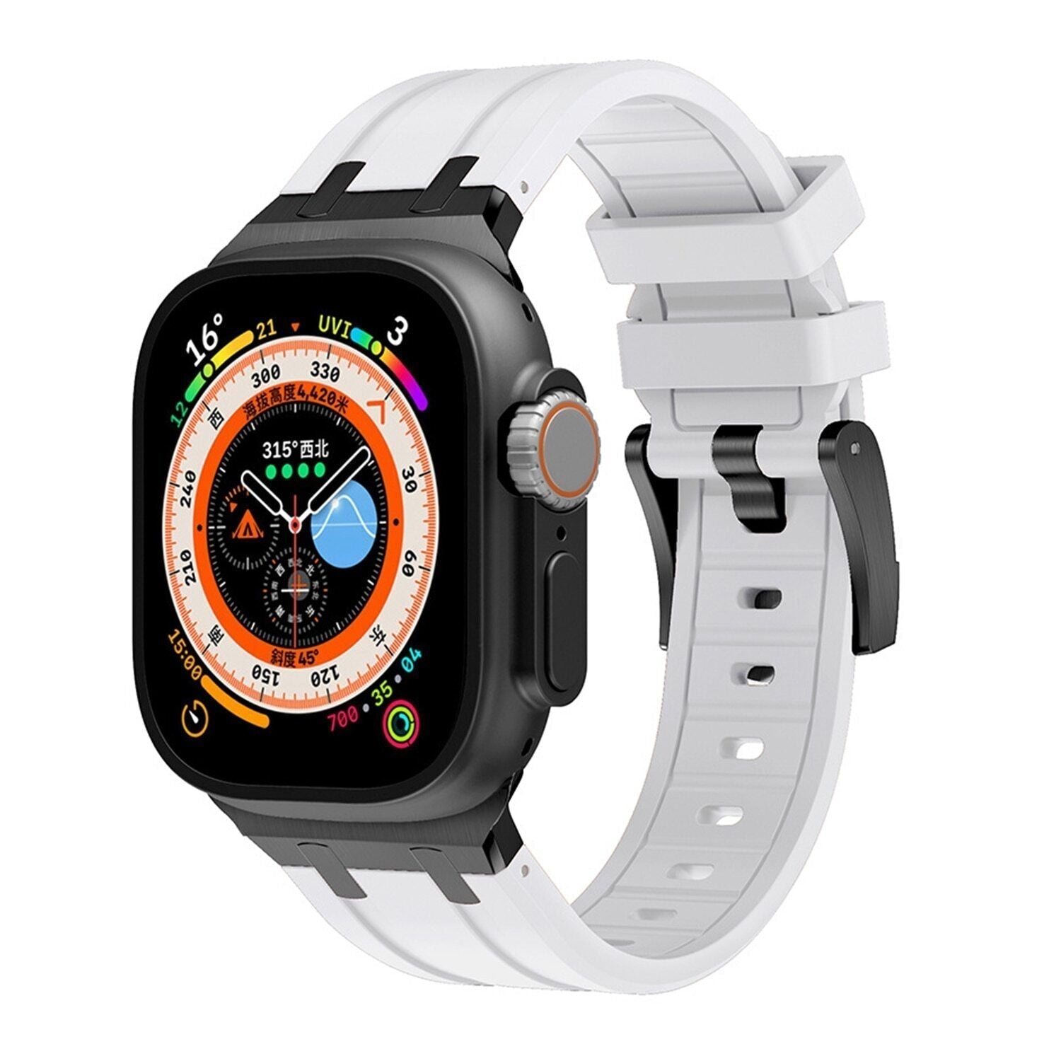 Correa de silicona AP Mod de lujo para Apple Watch