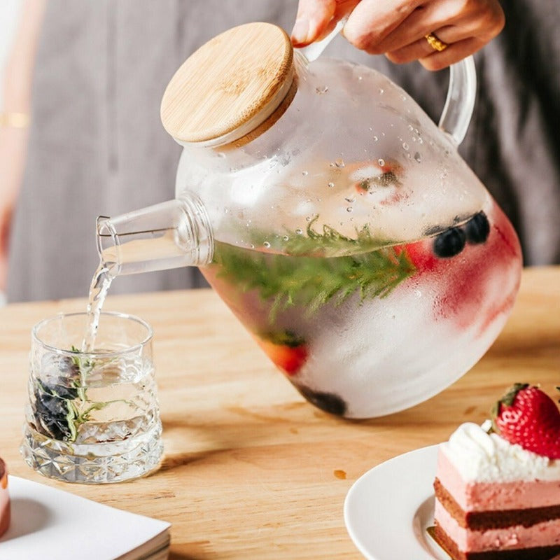 Large Scandinavian Glass Teapot Set