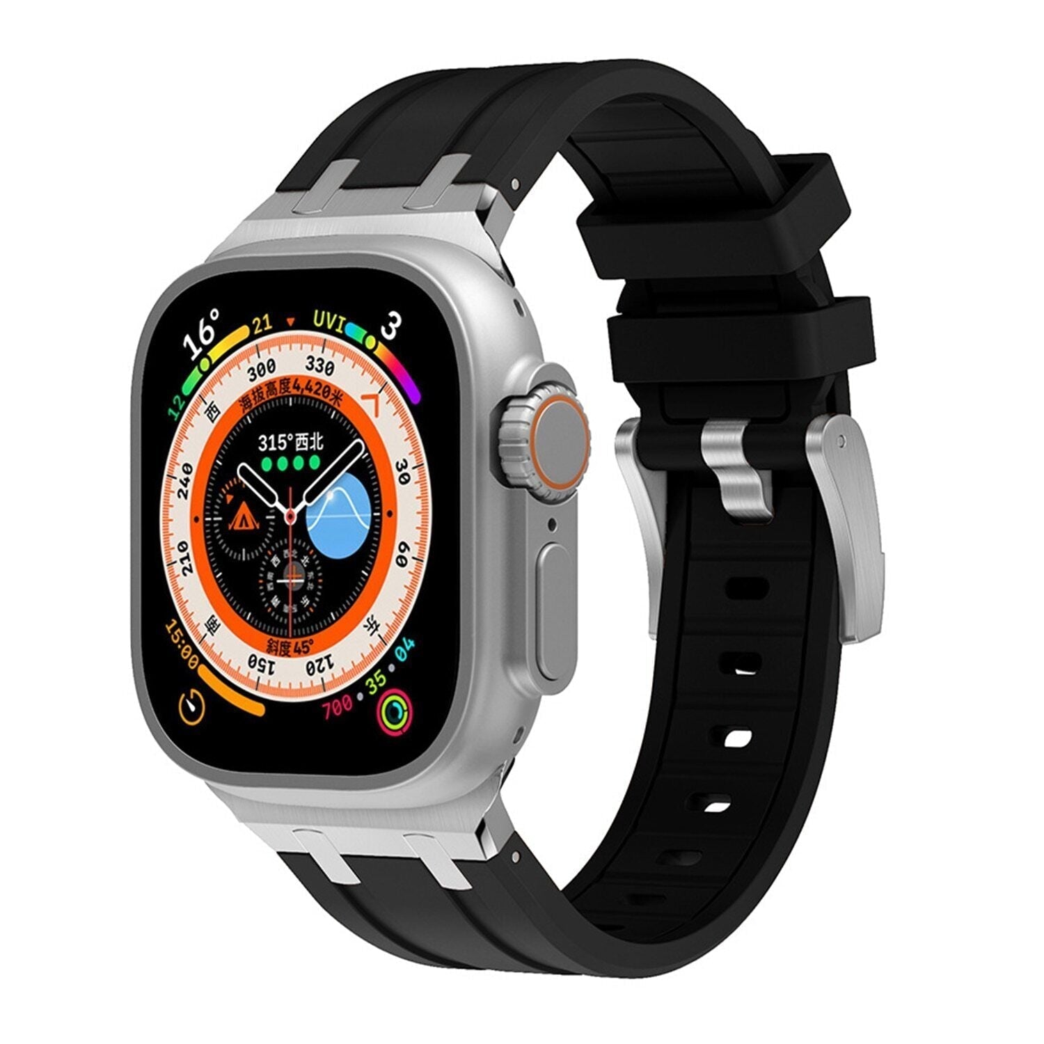 Curea din silicon AP Mod de lux pentru Apple Watch