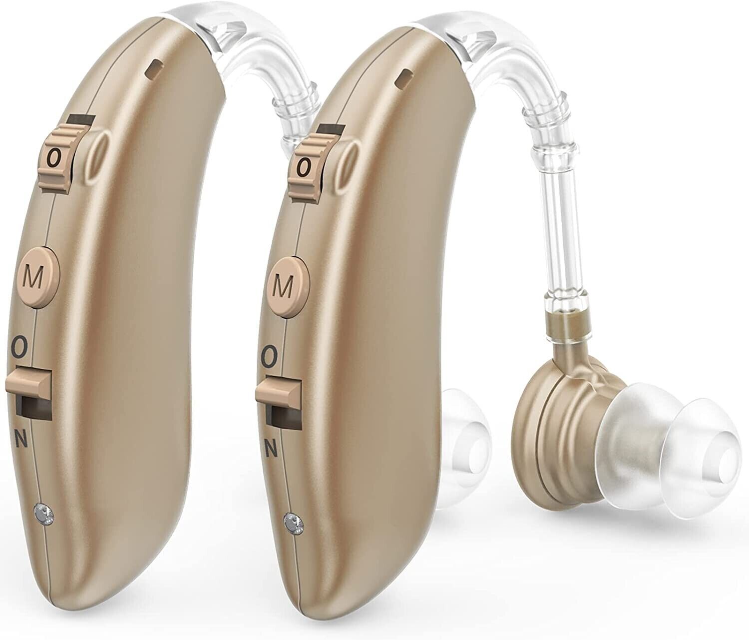 Oplaadbare digitale in-ear hoortoestellen met ruisonderdrukking