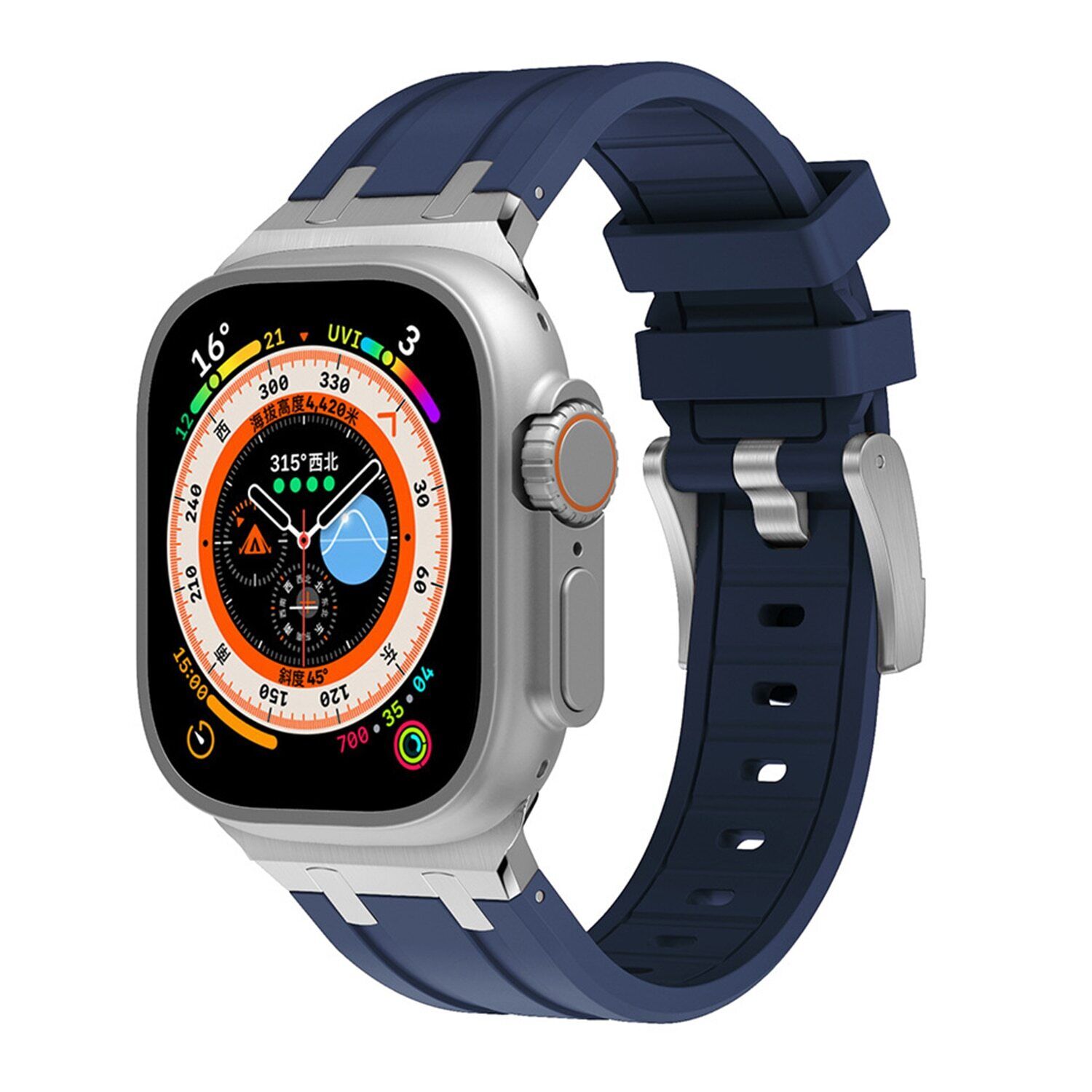 Correa de silicona AP Mod de lujo para Apple Watch