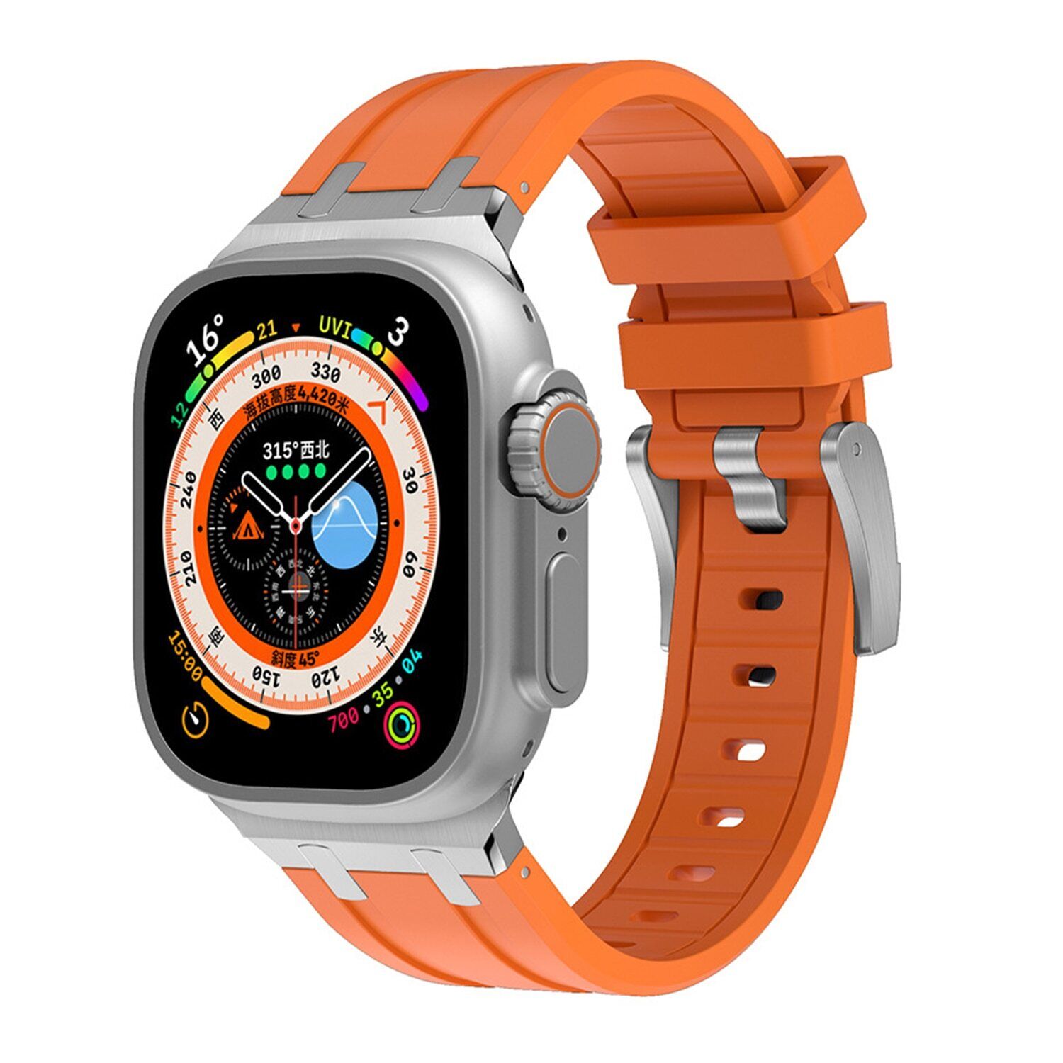 Correa de silicona AP Mod de lujo para Apple Watch